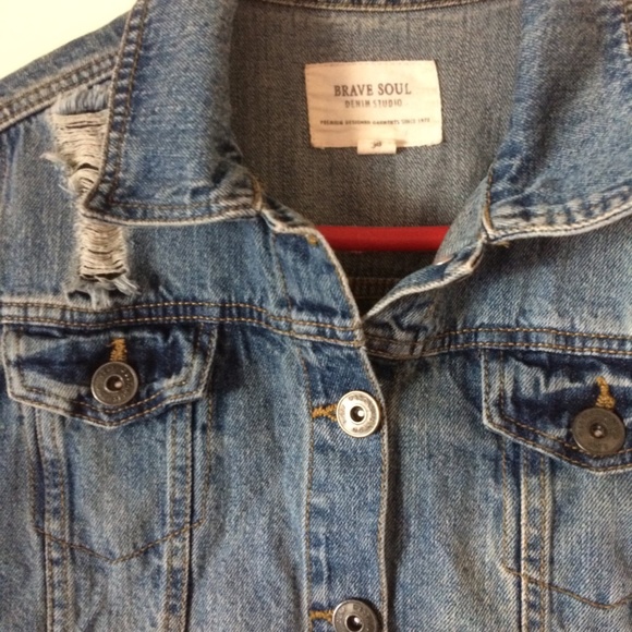 Distressed Jean Denim jacket - Picture 4 of 6